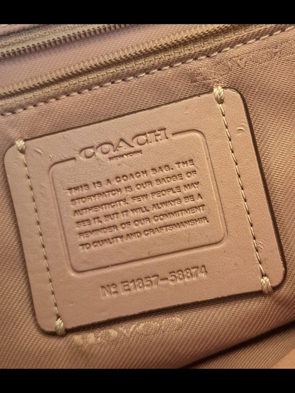 Coach Dusty Rose Satchel - Picture 2 of 3